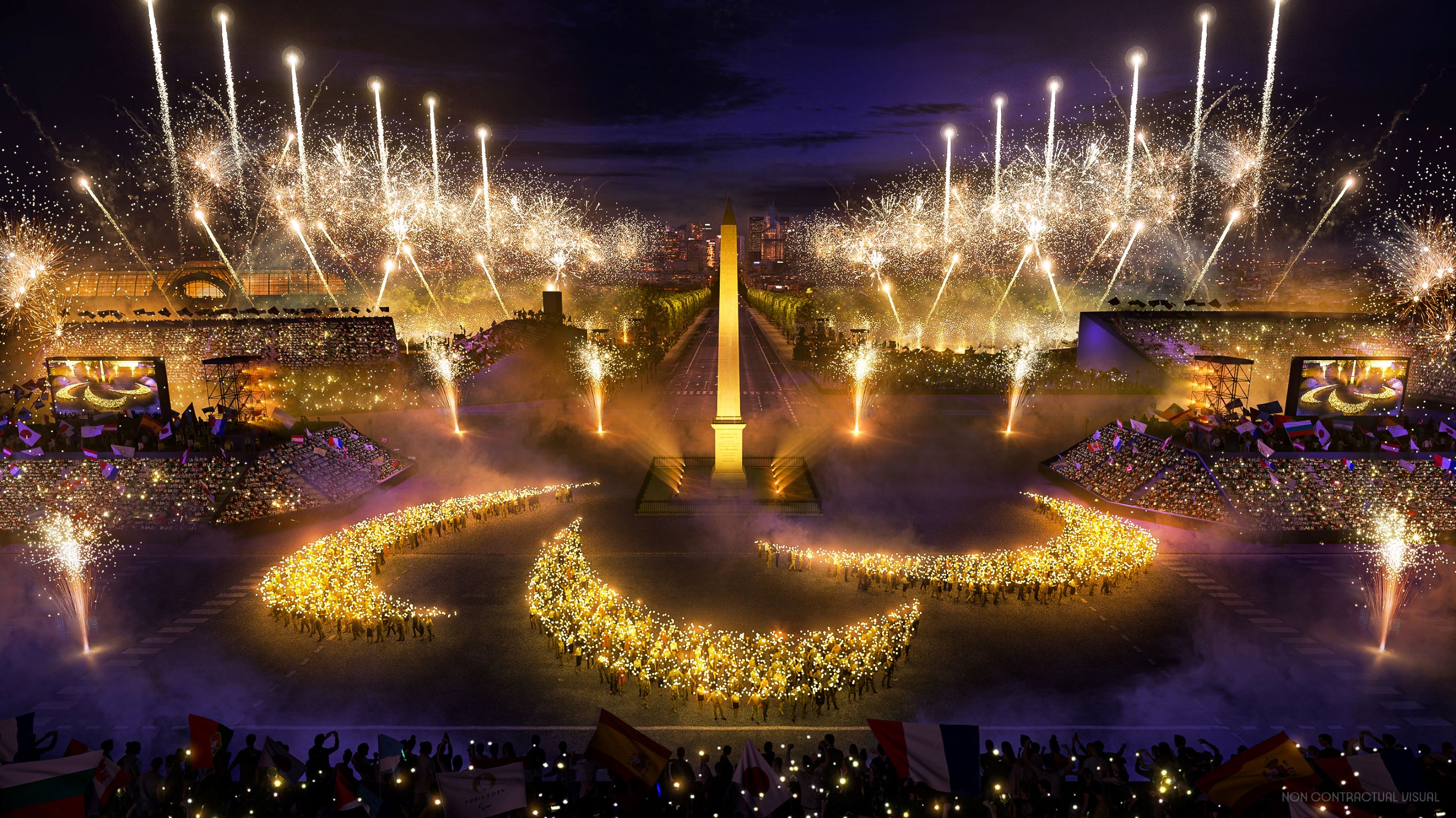 Paris 2024 Opening Ceremony  Pyro Show 